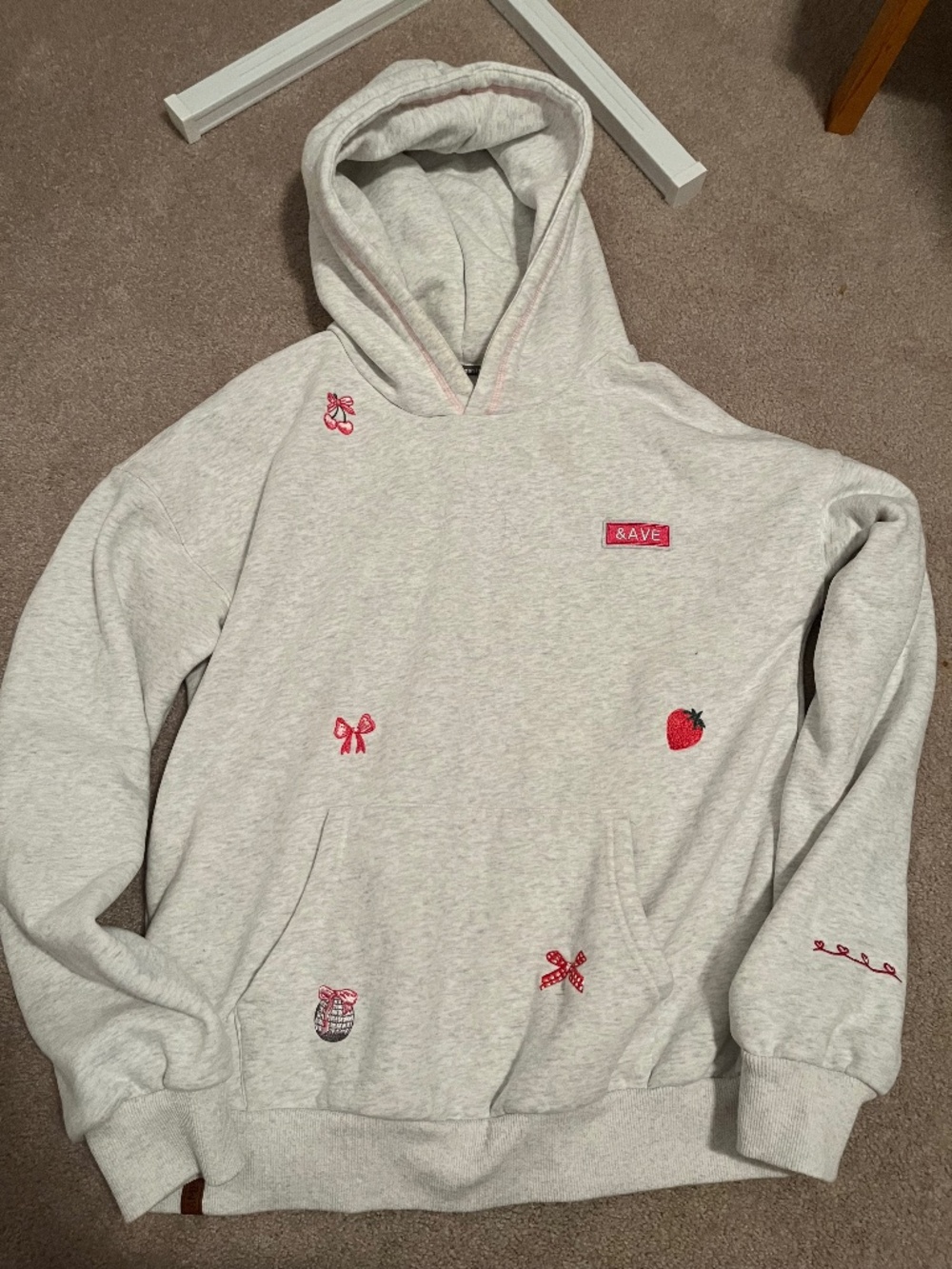 NWOT Ampersand patch hoodie